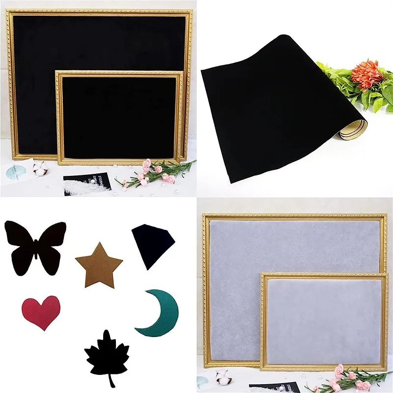 Self Adhesive Velvet Felt Fabric, Soft Velvet Drawer Liner, DIY