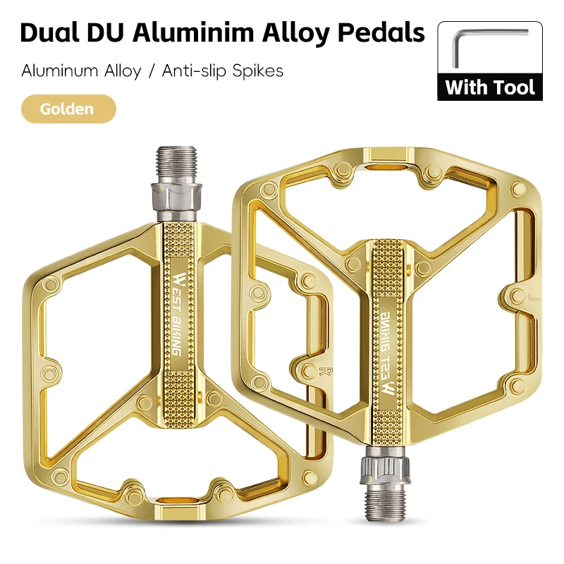Ultralight Non-Slip Bicycle Pedals with DU Sealed Bearings