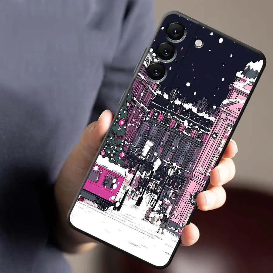 Christmas Town Festive Phone Case - Holiday-Themed Protective Cover