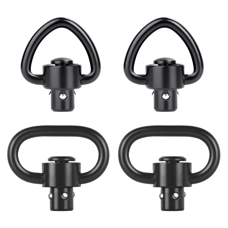 

4Pcs/set Sling Rings Steel Rings Quick Detaches Push Button Detachable Swivels Sling Tool Button for Outdoor Sports