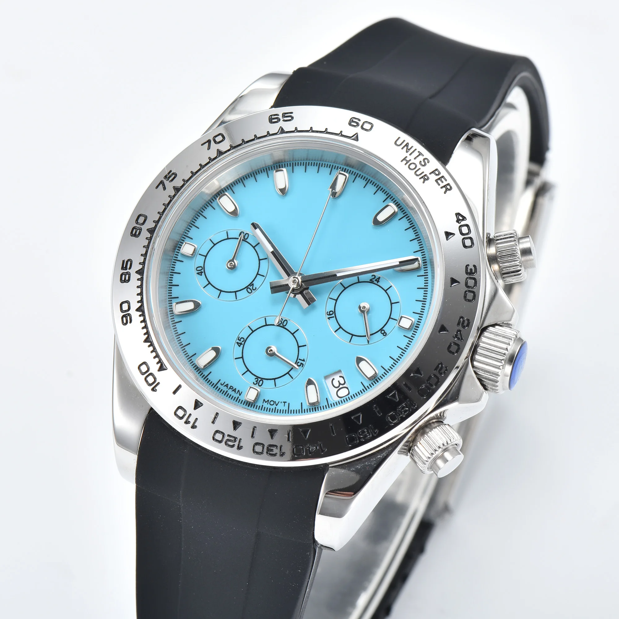 quartz-wristwatch-business-men's-watch-stainless-steel-case-men's-sports-waterproofing-watch-timing-code-vk63-quartz-movement