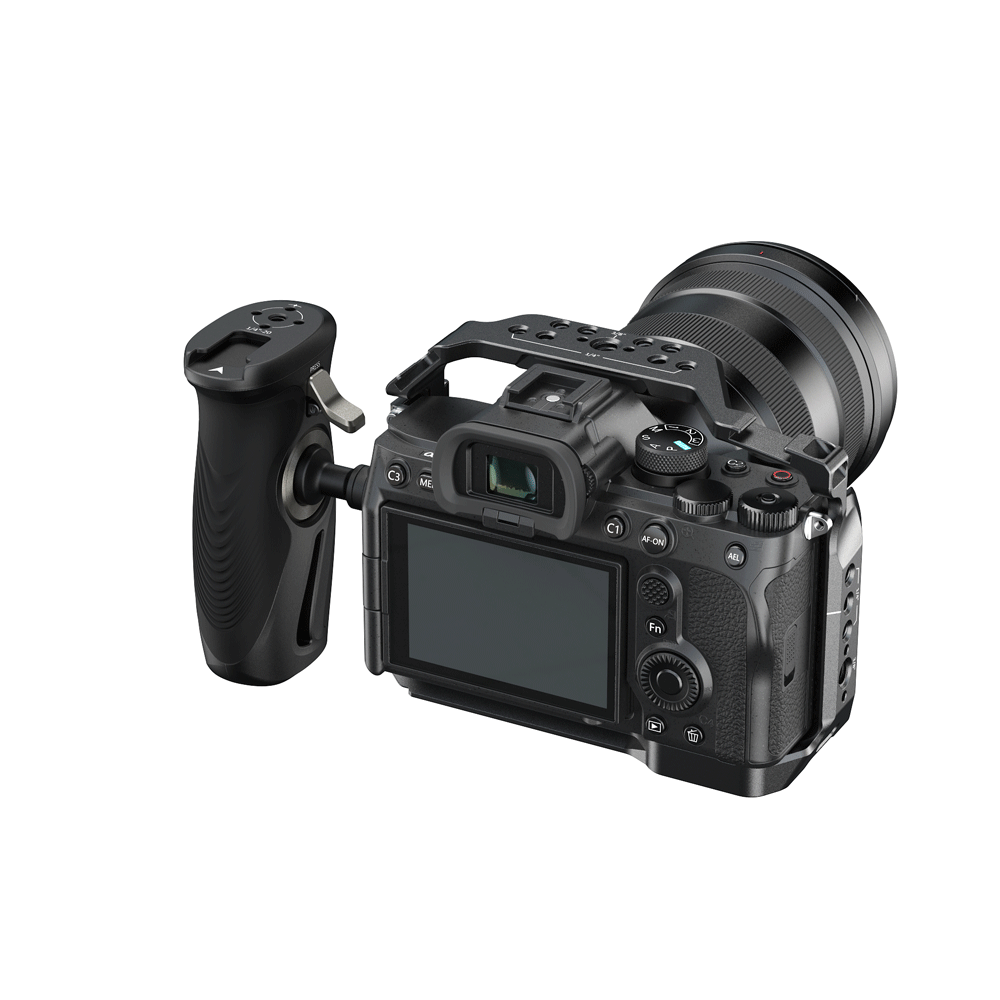 Rotating NATO Side Handle w NATO Clamp, 360° Adjustment Handgrip for DLSR Camera