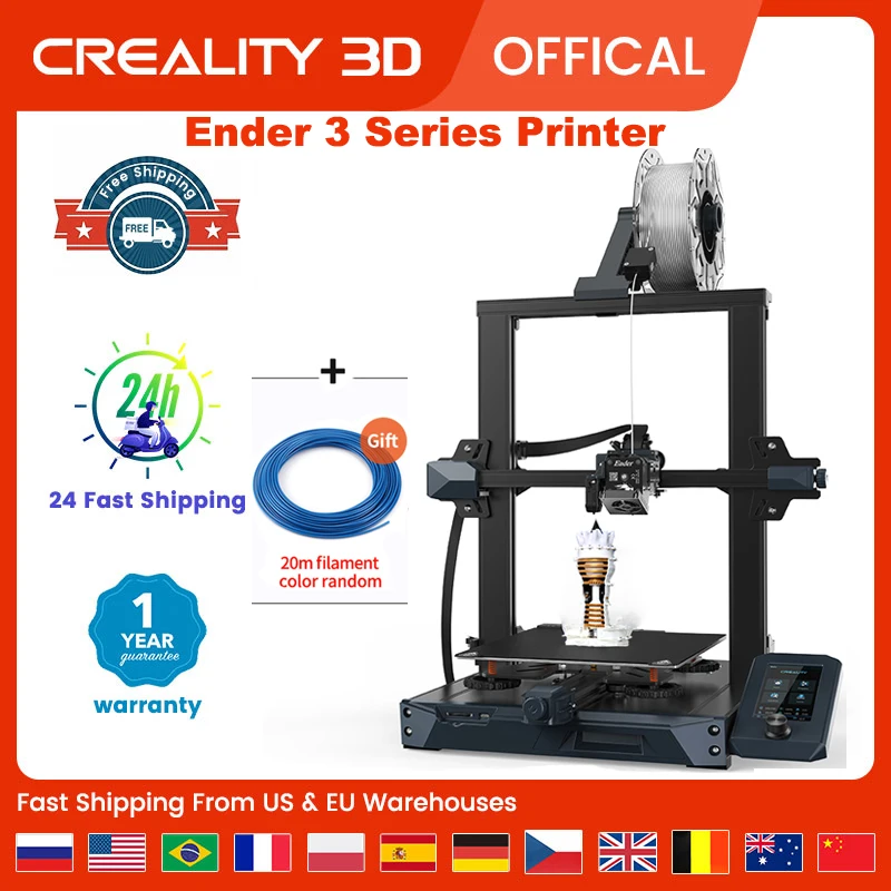 Stampante 3D Creality Ender-3/3 V2/3 S1/Ender-3 S1 Pro/Ender-3 Plus Stampante Fdm Sensore A Filamento Kit Stampante Autoassemblante Stampante 3D