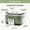 Slow Cooker, Dishwasher Safe Lid & Removable Crock, Healthy Ceramic Nonstick Multi-Cooker, Sear, Sauté, Brown 2