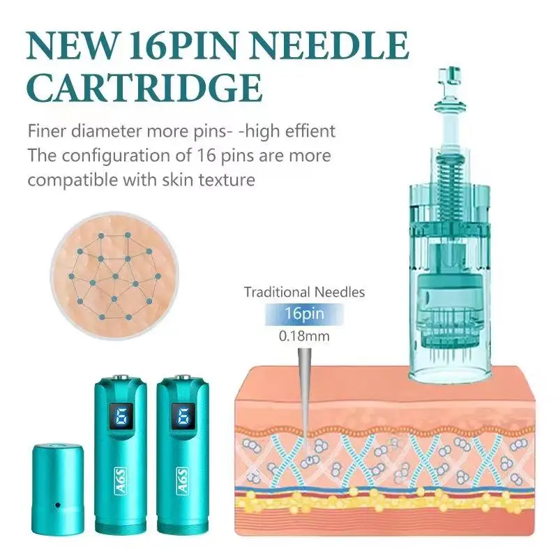 Dr pen ultima a6s elektrisk microneedling dermapen för hudvård_voghion.com