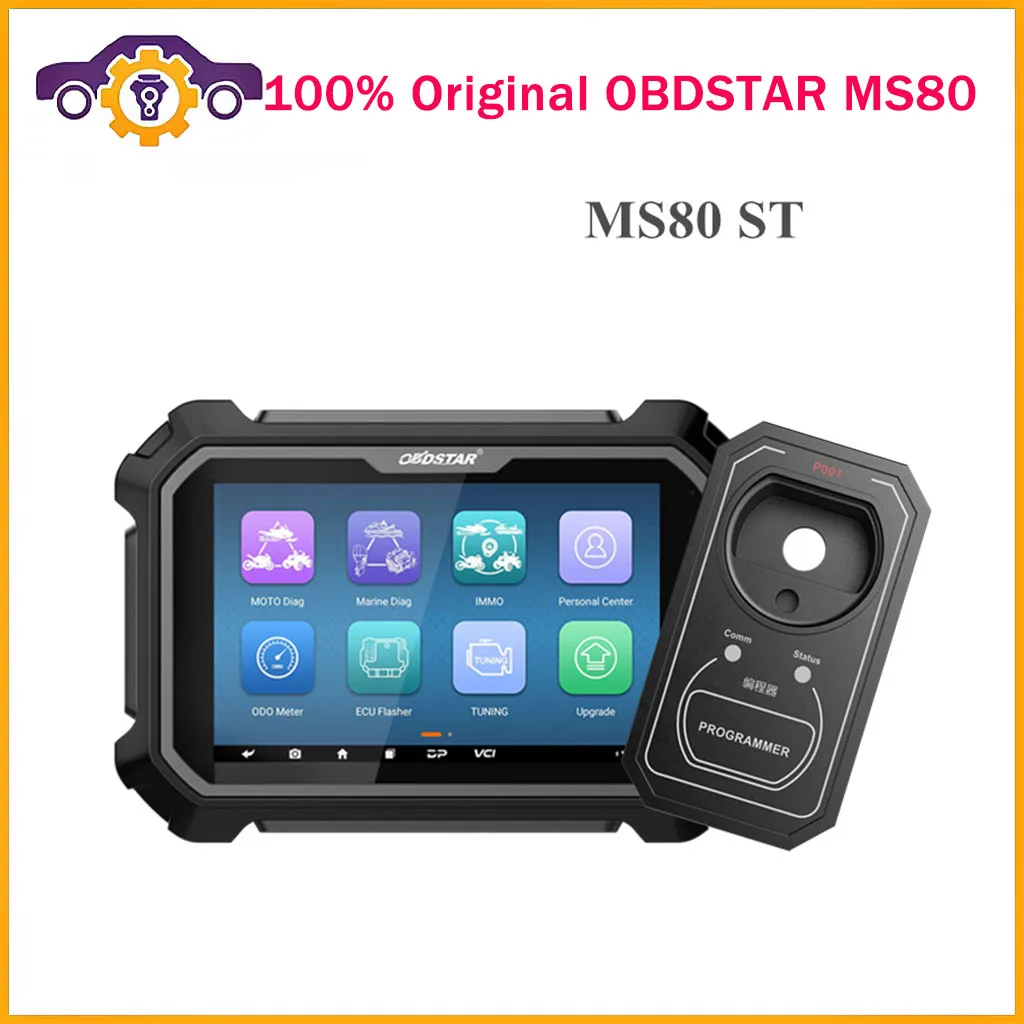 

OBDSTAR MS80 Intelligent Motorcycle Diagnostic Tool Support IMMO Programming with P001 Included one Year Update