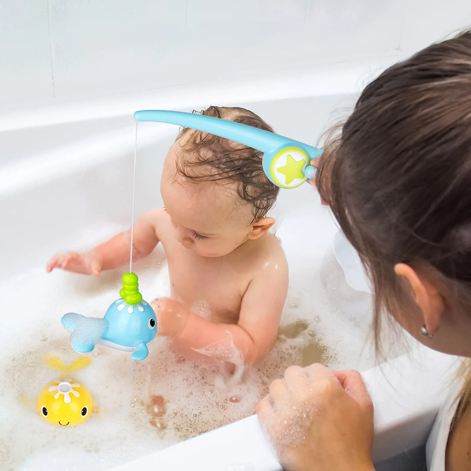 Baby Magnetic Fishing Games Pool Fun Time Bathtub Toys For Toddlers Play  Water Bath Toy Set Educational Inflatable Pool Toy - AliExpress