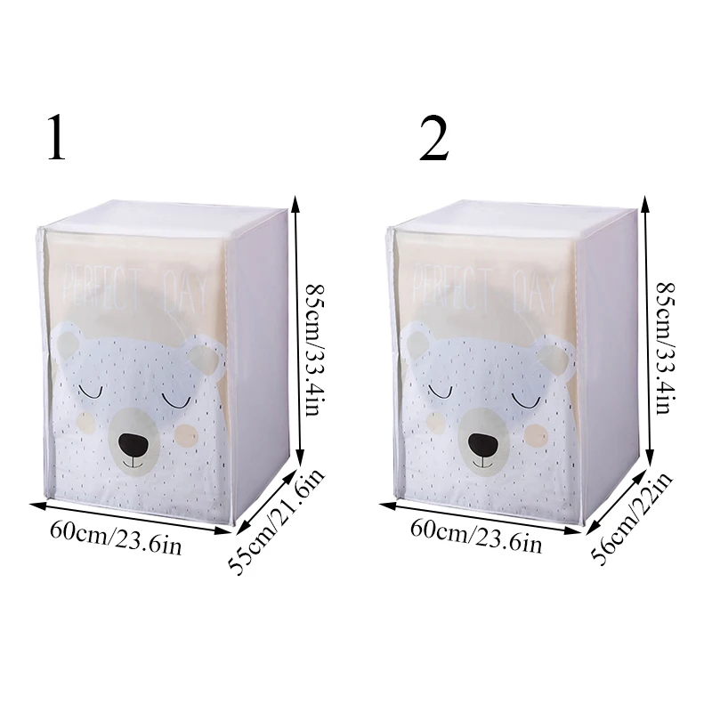 Washing Machine Cover Household PEVA Thickened Waterproof Sunproof Dust Cover