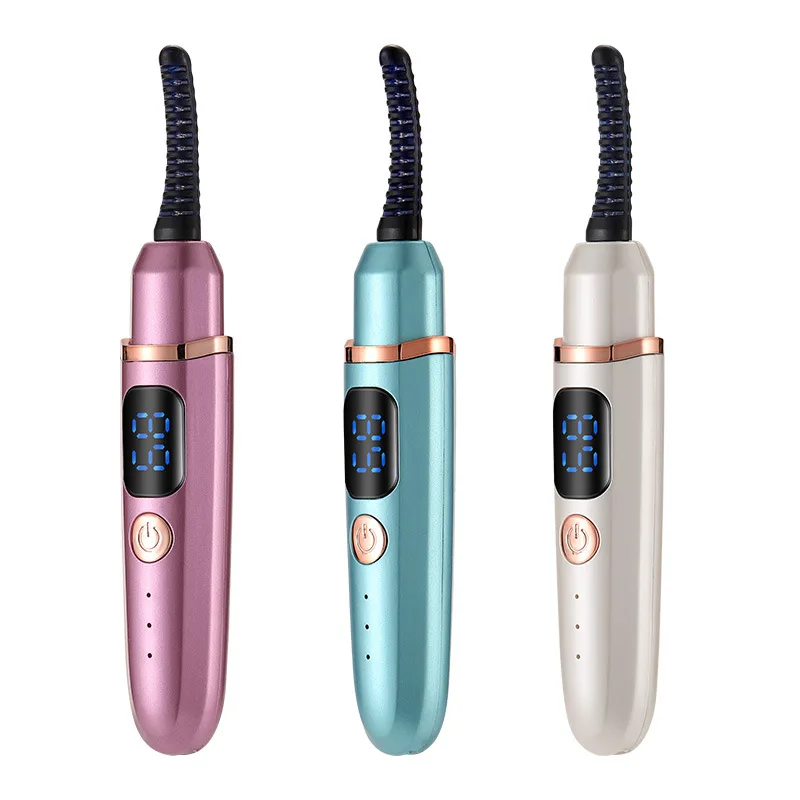 USB 충전식 전기 속눈썹 컬러, 3가지 온도 모드, 열선 빗, 오래 지속되는 안전하고 부드러운 열, 데일리 메이크업용