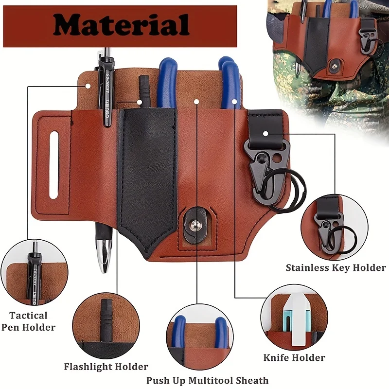 รูปสินค้า กระเป๋าหนังพกพา HOLSTER เก็บเครื่องมือ Outdoor ได้ทุกชนิด