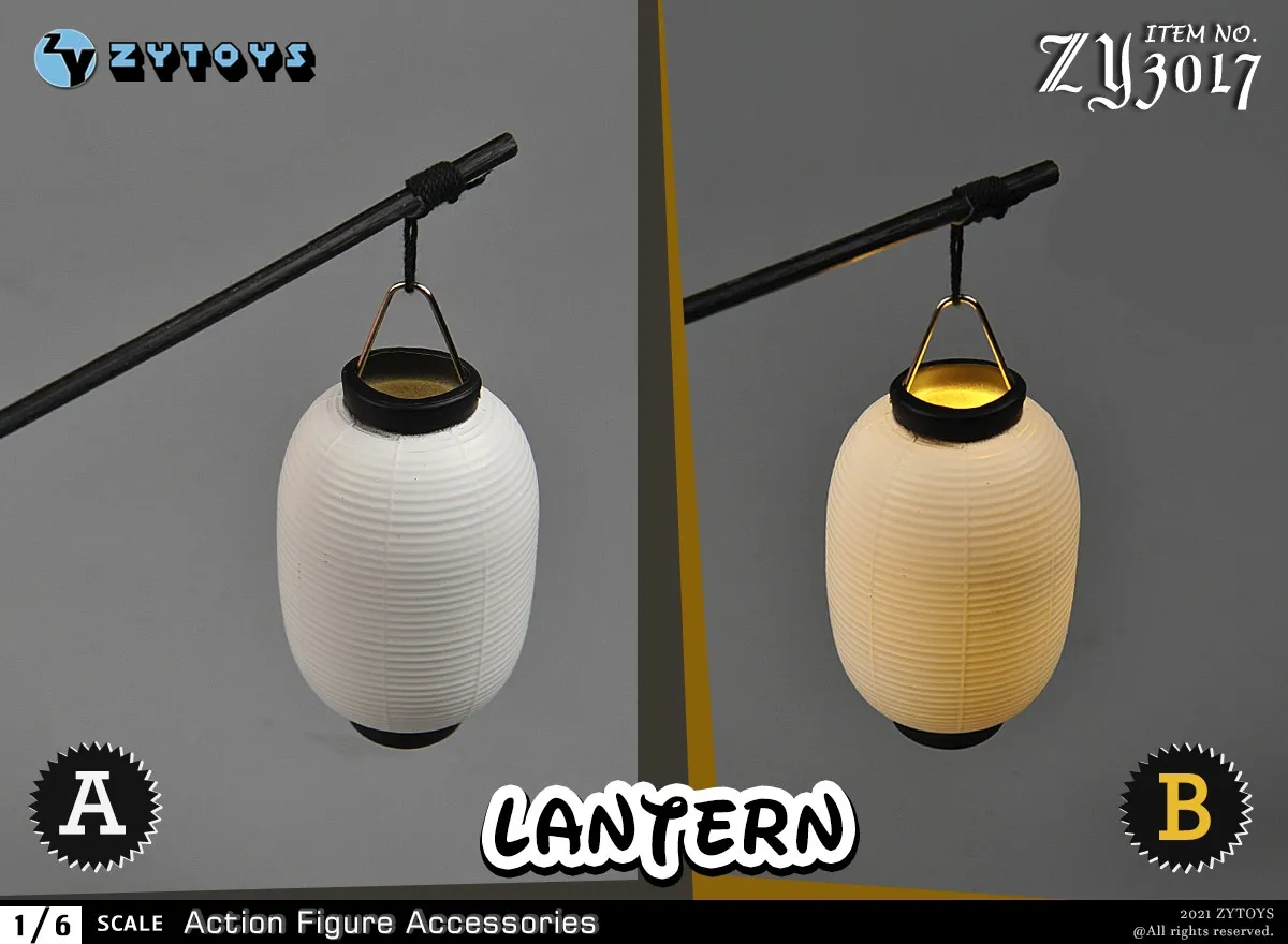 1/6 Scale Lantern Decoration NO Lamp Ancient Portable Traditional Style for 12inch Figure Dolls Mini Model Toys Accessories 6pcs 1 64 scale construction vehicle toys alloy simulation engineering trucks model mini forklift excavator toy gift for kids