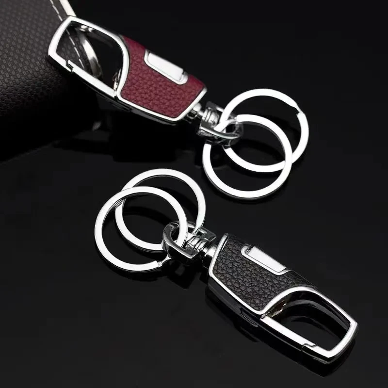 Porte-clés en métal à double anneau