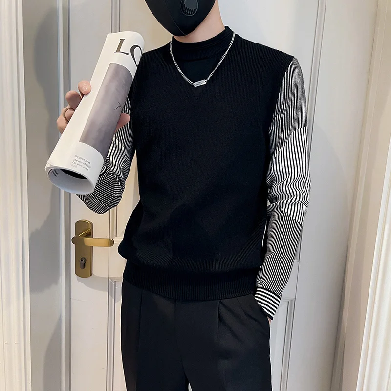 

2022 New Arrivals Long Sleeve Men Turtleneck Male Pullovers Soft Knitting Men's Tops Clothing for Autumn and Winter L106