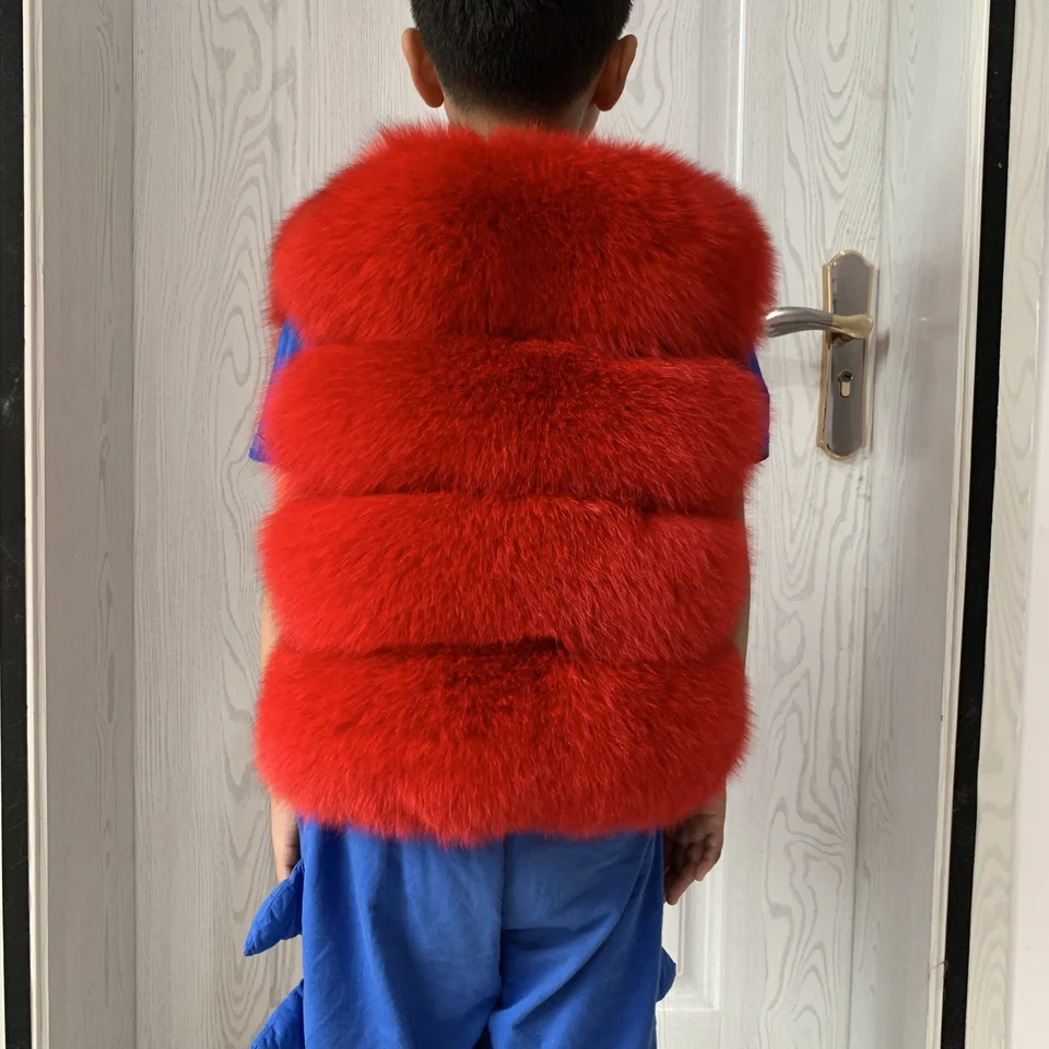 FOLOBE Kids Faux Fox Fur Vest – Soft Gilet For Girls, Sleeveless