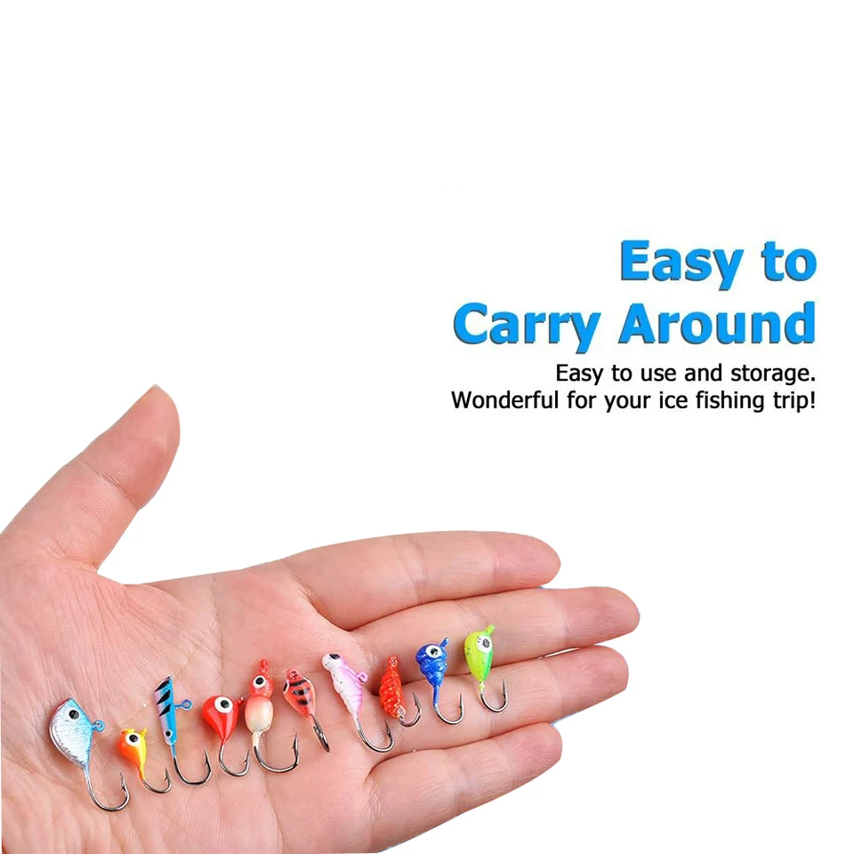 Laxygo Ice Fishing Jigs Kit - 15 To 18pcs Assorted Jigging Lures For Panfish, Walleye, Perch - View #7