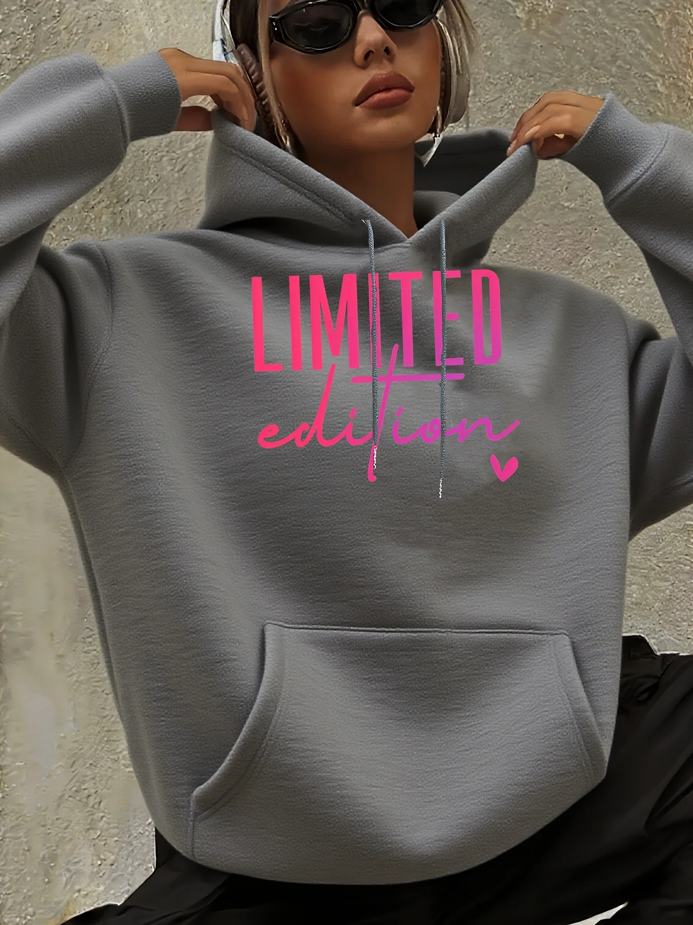 Entspanntes und elegantes, stilvolles und trendiges, schlank machendes, beliebtes, einzigartiges, bedrucktes, bequemes, schönes, süßes Outfit, modischer Hoodie – Detail 7