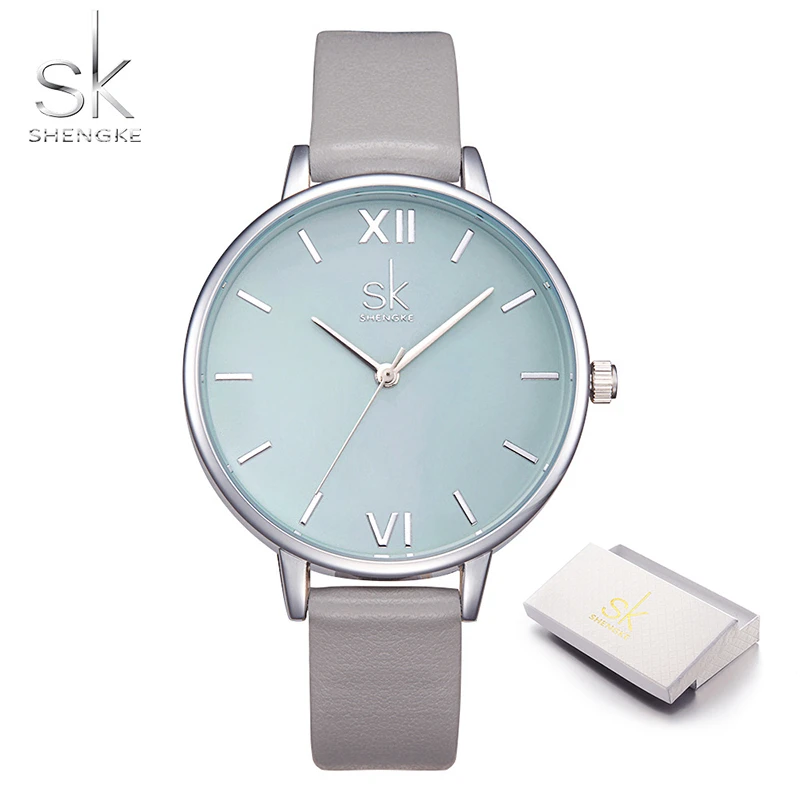 Elegant Women's Luxury Golden Quartz Wristwatch - SHENGKE Top Brand Fashion