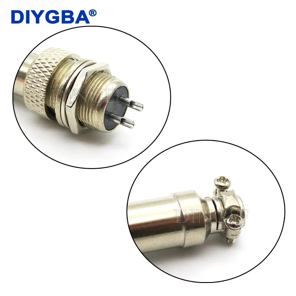 1Zestaw/lot GX12 2/3/4/5/6/7 Pin męski + żeński 12mm L88-93