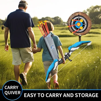 Bow and Arrow Toys with Light-up LED for Kid Age 3+, Archery and Target Set, Indoor & Outdoor Sports Games 5