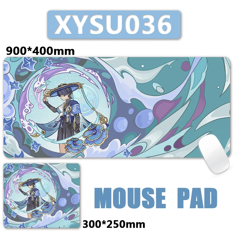 Genshin Impact Furina Navia Xiao Wanderer XXL Mouse Pad Large Computer Laptop Non-slip Keyboard Mats Desk Mat Sexy Girl Mousepad