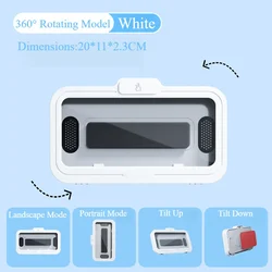 Waterproof Bathroom Phone Holder with Touch Screen & Self - Adhesive Stand (No Speaker)