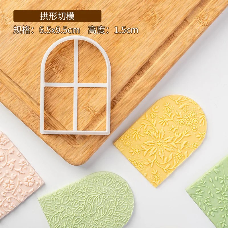 Plant Flower Acrylic Cookie Embosser Cake Design Pastry and Bakery Tool Biscuit Cake Decorating Accessories Embossing Die Stamp 