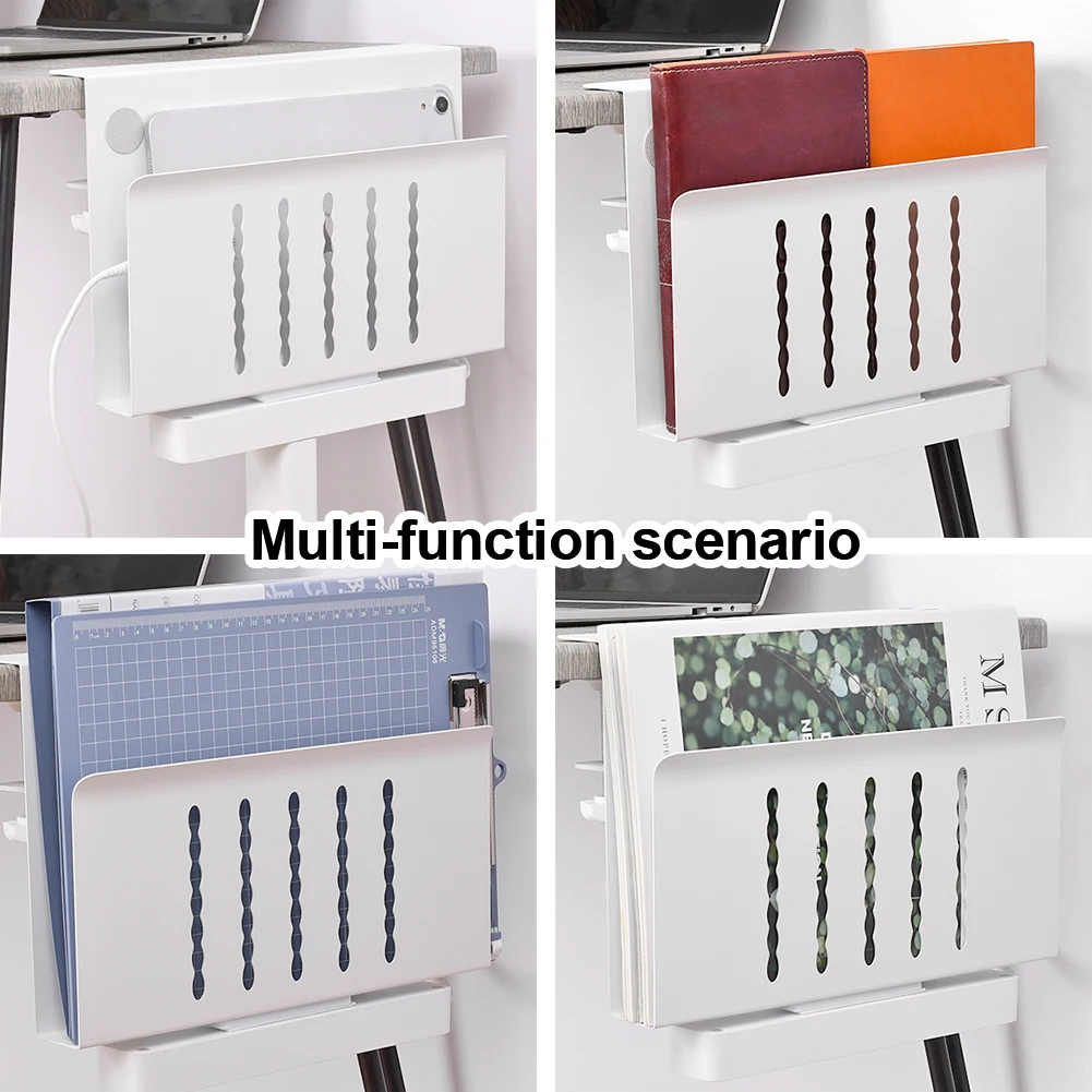 데스크 사이드 스토리지 주최자 책상 선반에 드릴 클램프 없음 사무용품 및 스튜디오 필수품을 위한 노트북 데스크 마운트