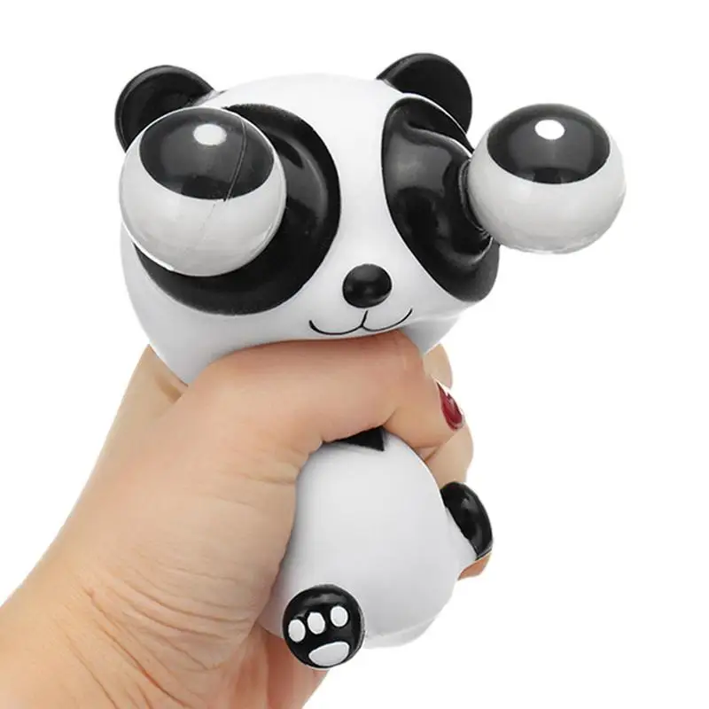 

Cartoon Animal Decompression Toy Stress Reduction Ball Cute Little White Panda Dinosaur Squeeze Pop Eye Squeeze Antistress Toy