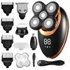 IPX7 Waterproof Electric Shaver Razor for Men Beard Hair Trimmer Rechargeable Bald Head Shaving Machine LCD Display Grooming Kit 1