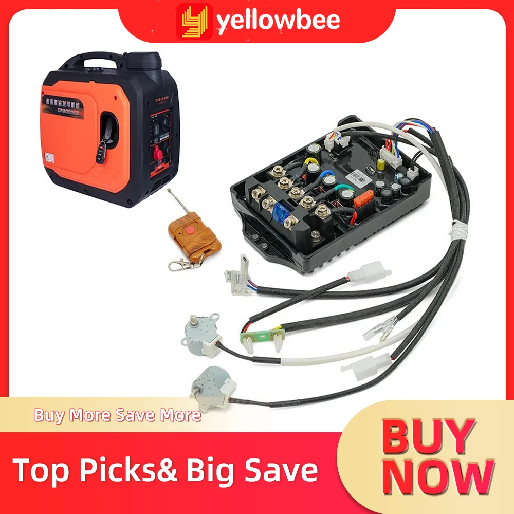 

12V 24V 48V 60V 72V fully automatic variable frequency starter range extender parking gasoline generator controller