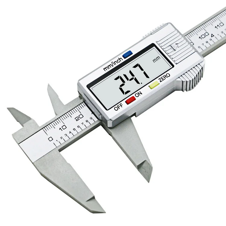 Description Picture 2 of item6inch Digital Vernier Calipers Lcd Electronic Caliper, Carbon Fiber Gauge, Height Measuring Tools Instruments Micrometer