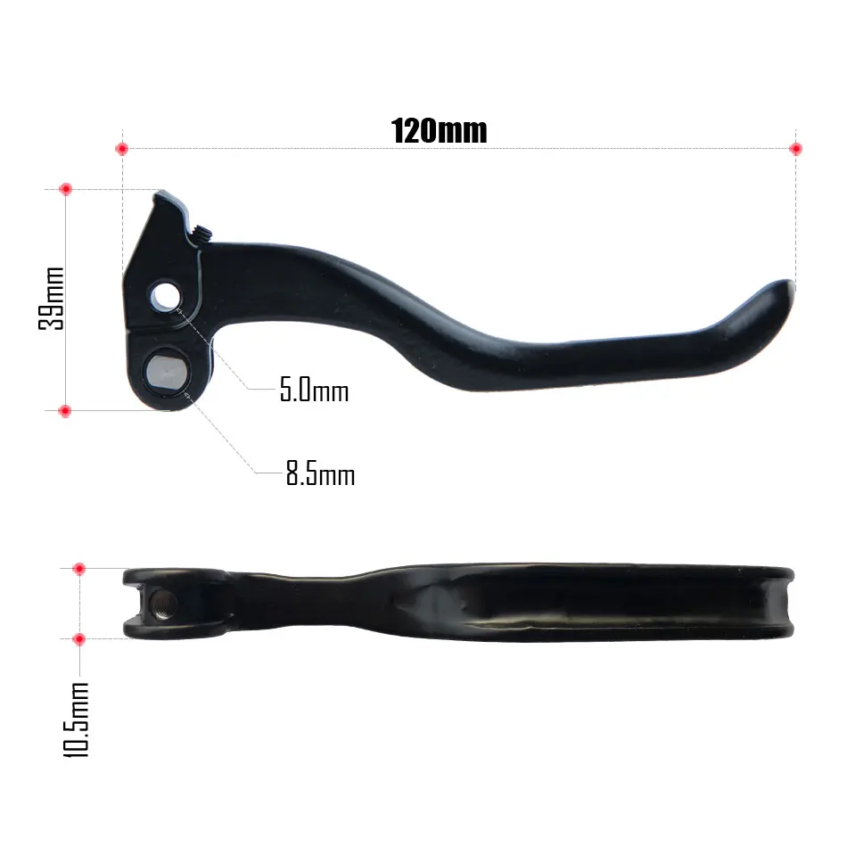 Levier pièces de réparation poignée vélo montagne e-bike Scooter électrique vtt ein hydraulique accessoires en alliage d'aluminium entretien  18