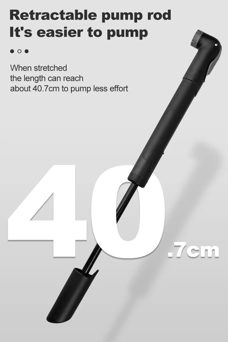 Description Picture 6 of itemPHMAX Bicycle Pump High Pressure Mini Portable Presta Valve Mountain Bike Road Bike Basketball Riding Equipment