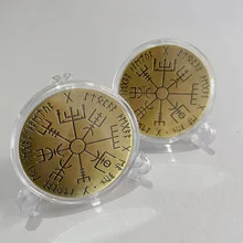 

Ancient Amulet Commemorative Solomon Double Magic Commemorative Coin Constellation Geomancy Lucky Sun Moon Bright Wish Coin