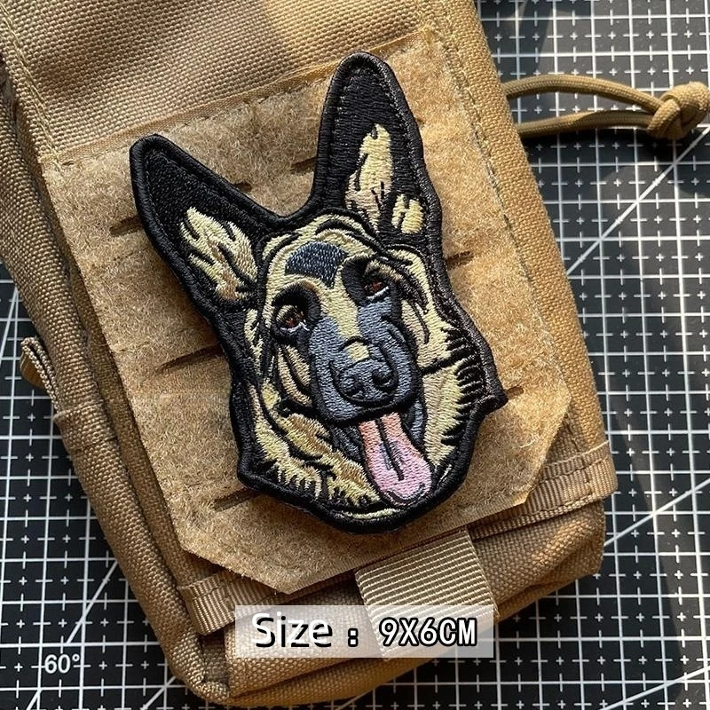 K9 Service Dog Rescue Dog Paw Embroidery Hook&Loop Patches Military  Tactical Patches Luminous Emblem Embroidered Badges - AliExpress