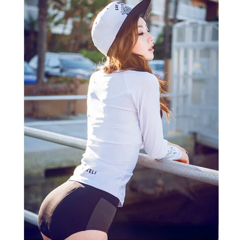 

2023 Low Waist Swimwear Sport 5 Pieces Bikinis Set Long Sleeves Swimsuit Women's Swimming Sexy Bikini Women Bathing Suit
