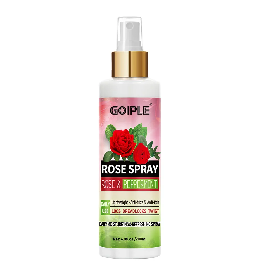 Nourishing Rose Water Hair and Scalp Mist - Anti-Frizz Hydration and Shine Enhancer