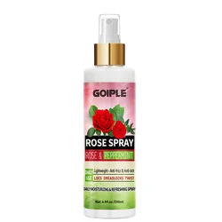 Nourishing Rose Water Hair and Scalp Mist - Anti - Frizz Hydration and Shine Enhancer - 200ml Rose Spray