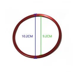 Luxury Car Steering Wheel Panel Ring Trim Cover Sticker - Premium Interior Accessory (Matte red)