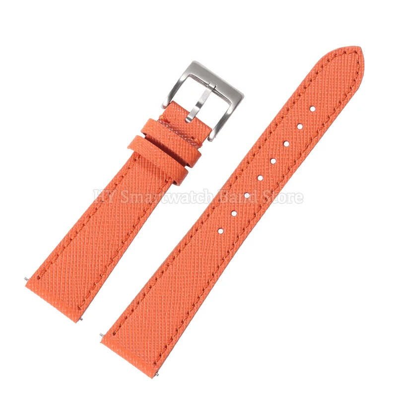 Luxurious Quick Release Vintage Stitched Leather Watch Strap Bracelet
