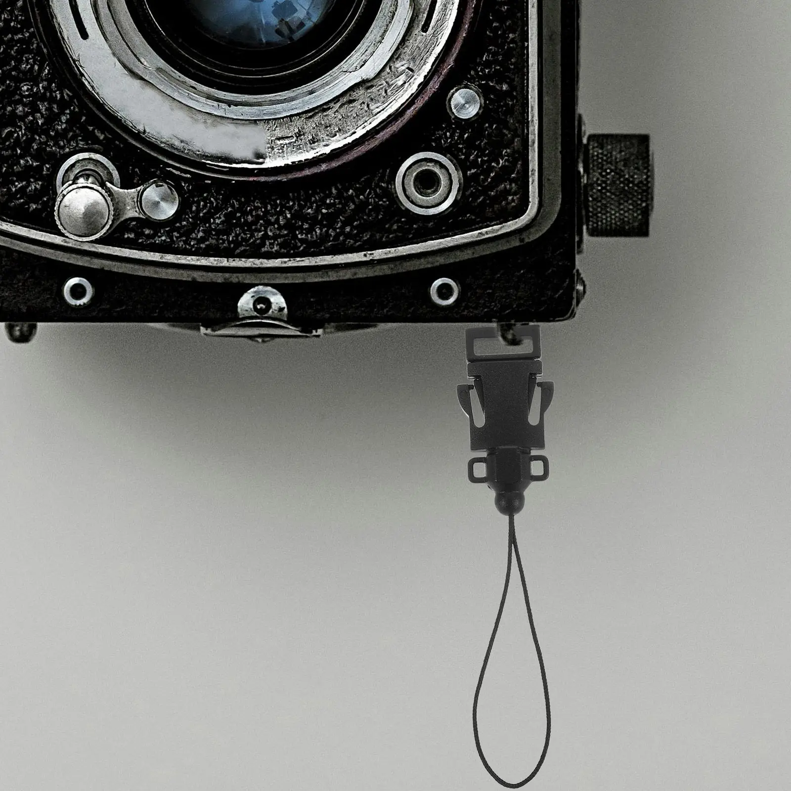 4Pcs 카메라 스트랩 퀵 릴리스 버클 클립 Dslr 미러리스 카메라용 변환 링 보안 커넥터 루프 블랙
