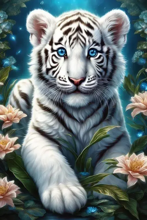 

Sunature Diamond Painting Art Full Square Round Drills Tiger Diamond Painting Kits