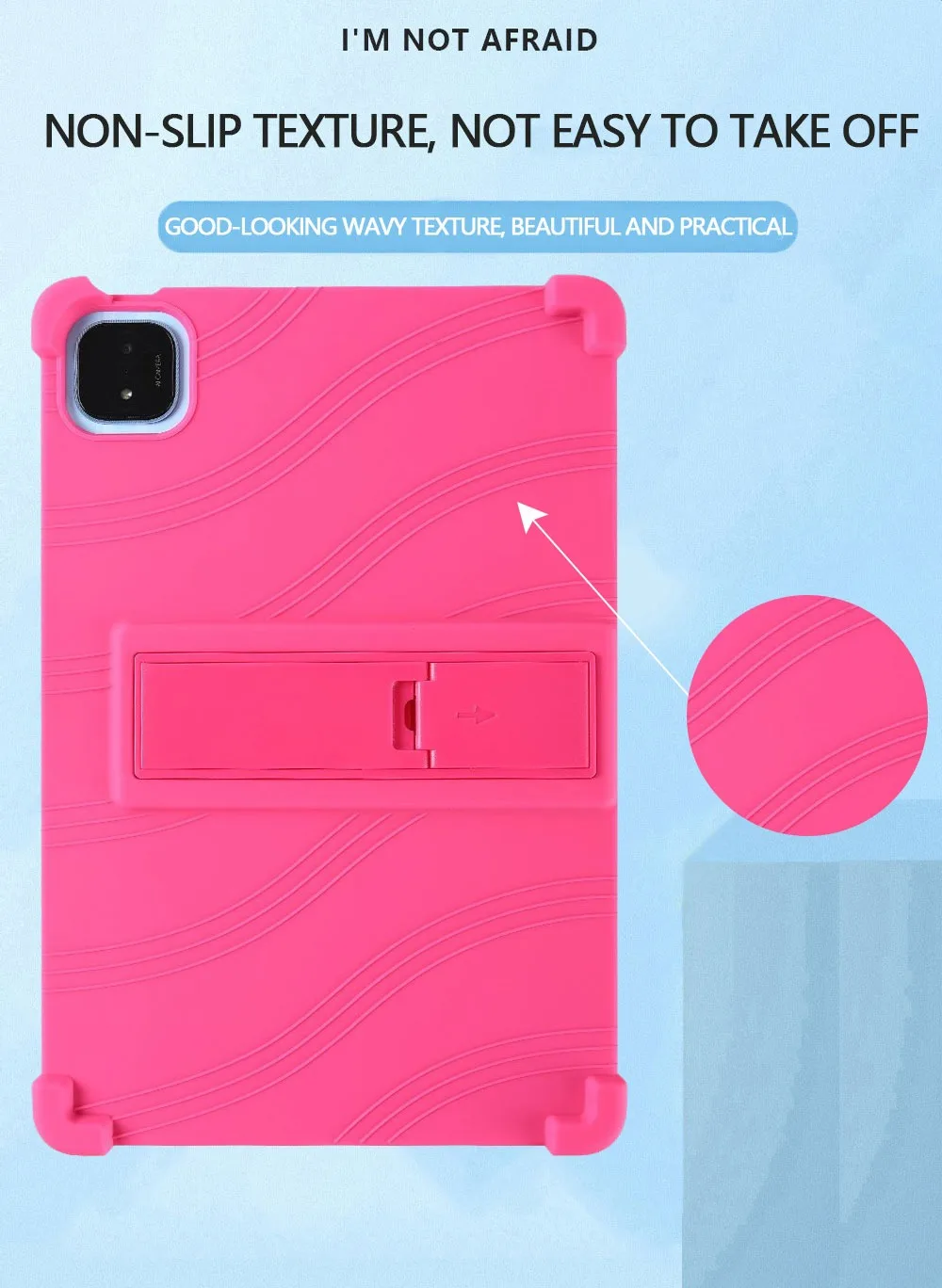 Shockproof Soft Silicone Protective Stand Case Cover