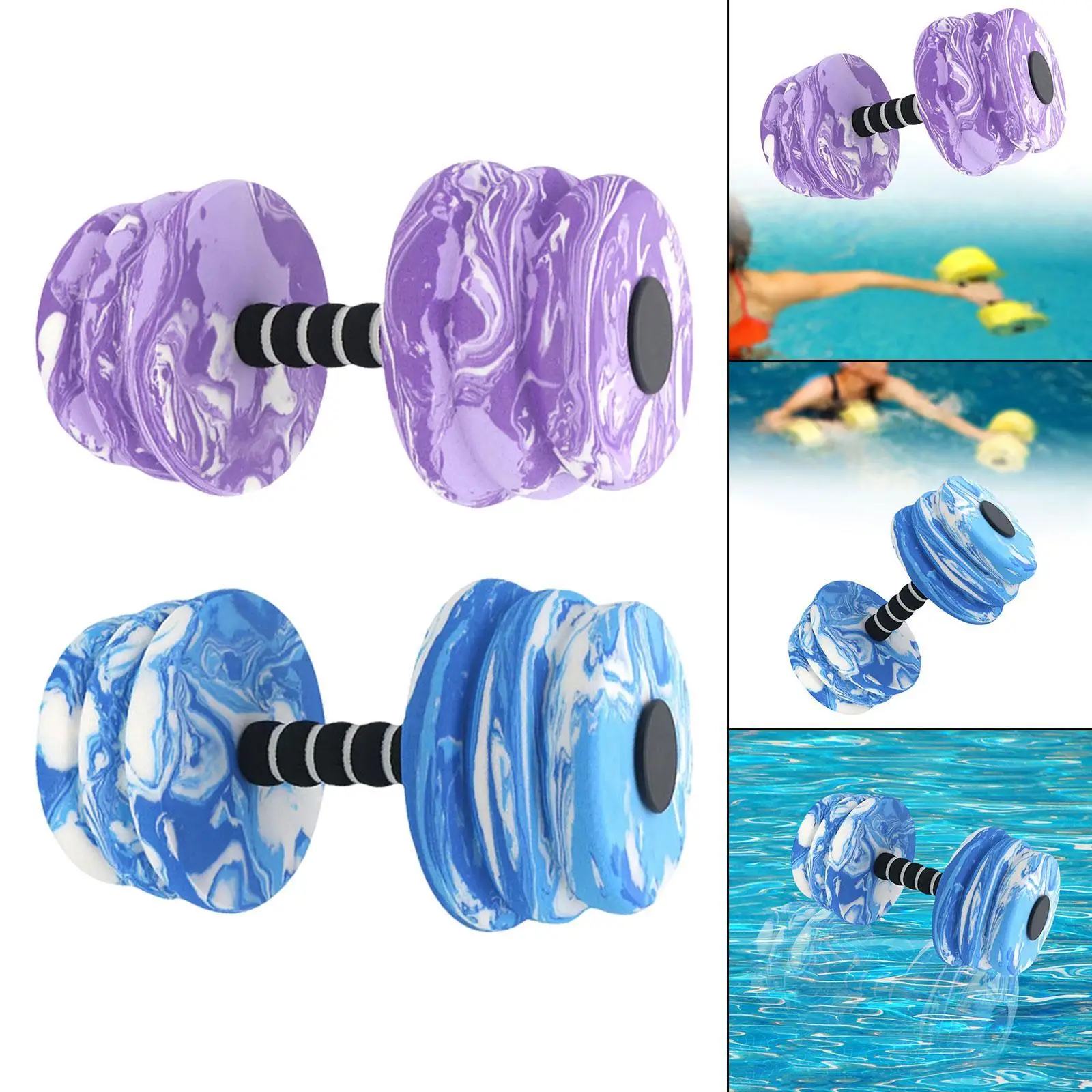 Aquatic Dumbbell Bar Swimming Accessories Swimming Pool Resistance Exercise Equipment Water Aerobic Equipment for Kids Women Men