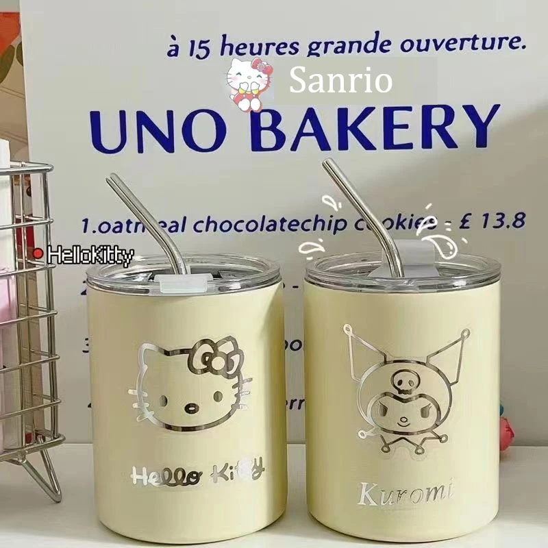 

Sanrio Hello Kitty Pochacco Small and Cute Insulation Cup 2023 New Simple Design Coffee Mug Outdoor Portable Mug Christmas Gift