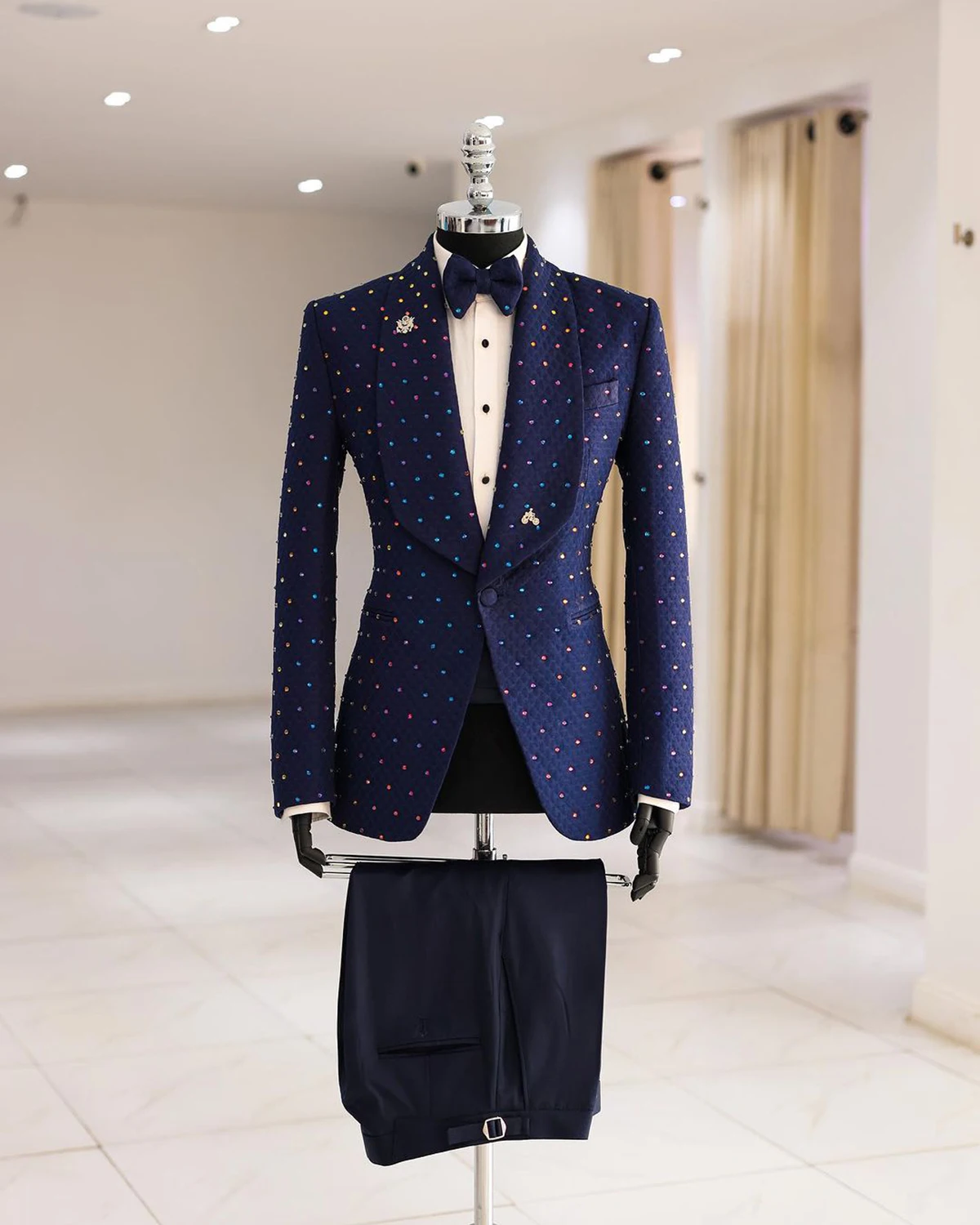 Handmade Men 2 Pieces Wedding Suits Tuxedos Groom Wear men wedding suits