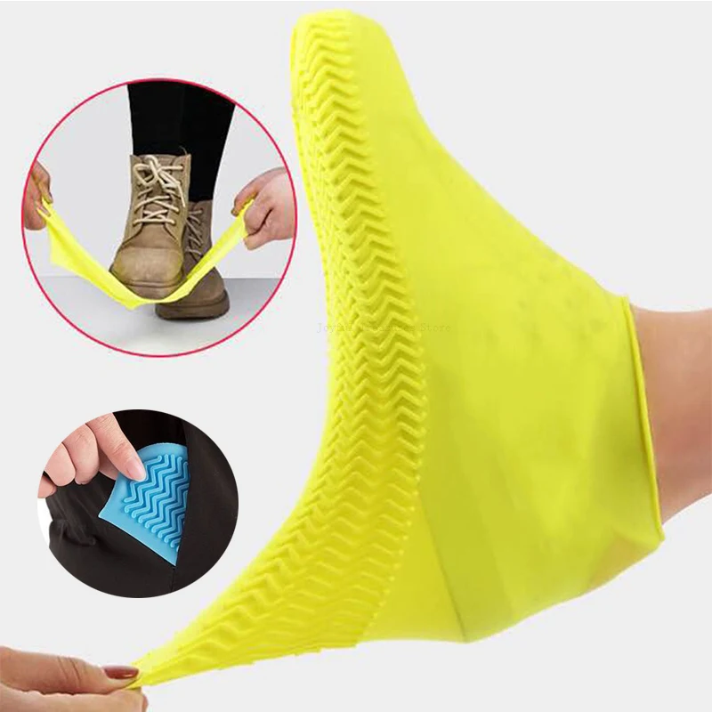 Waterproof Non-slip Silicone Shoe Cover Unisex Rain Boots for Outdoor Rainy Day Reusable shoe covers,rain shoe covers,silicone shoe covers,disposable shoe covers,rain shoe protector,plastic shoe cover