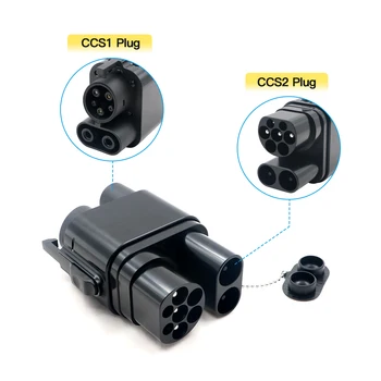 EV Charger Adaptor CCS2 To CCS1 DC Fast Charging