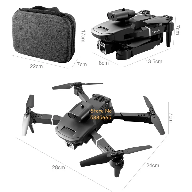 4K 공중 WIFI FPV 접이식 미니 RC 드론 헬리콥터 2.4G 360 °   장애물 회피 스마트 호버 APP 제어 RC 쿼드콥터 드론