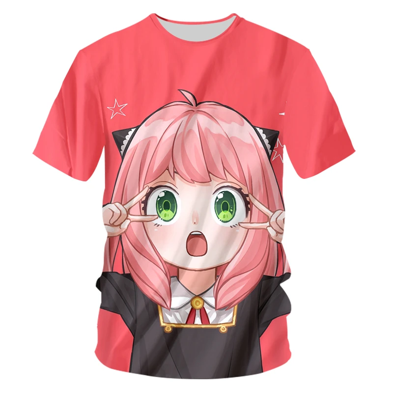 Camiseta de anime de alta calidad para hombres, ropa de de manga corta 3D de talla grande, familia espía, Anya, verano, venta al por mayor| | - AliExpress